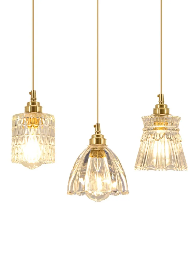 Minimalist Glass Chandelier — Bedroom, Bedside & Dining Room — view 5