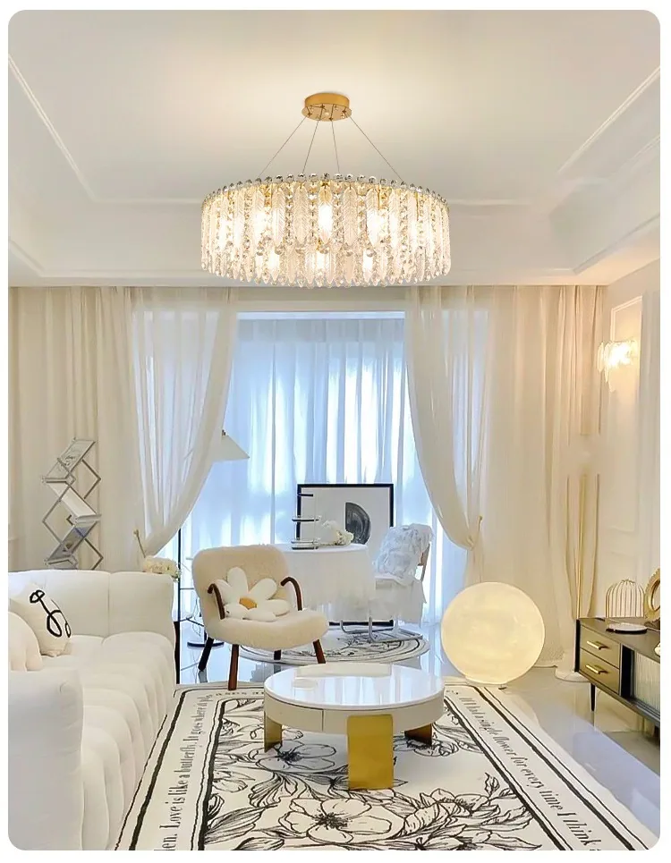 Light Luxury Crystal Chandelier — Living Room, Bedroom & Dining Room — view 8