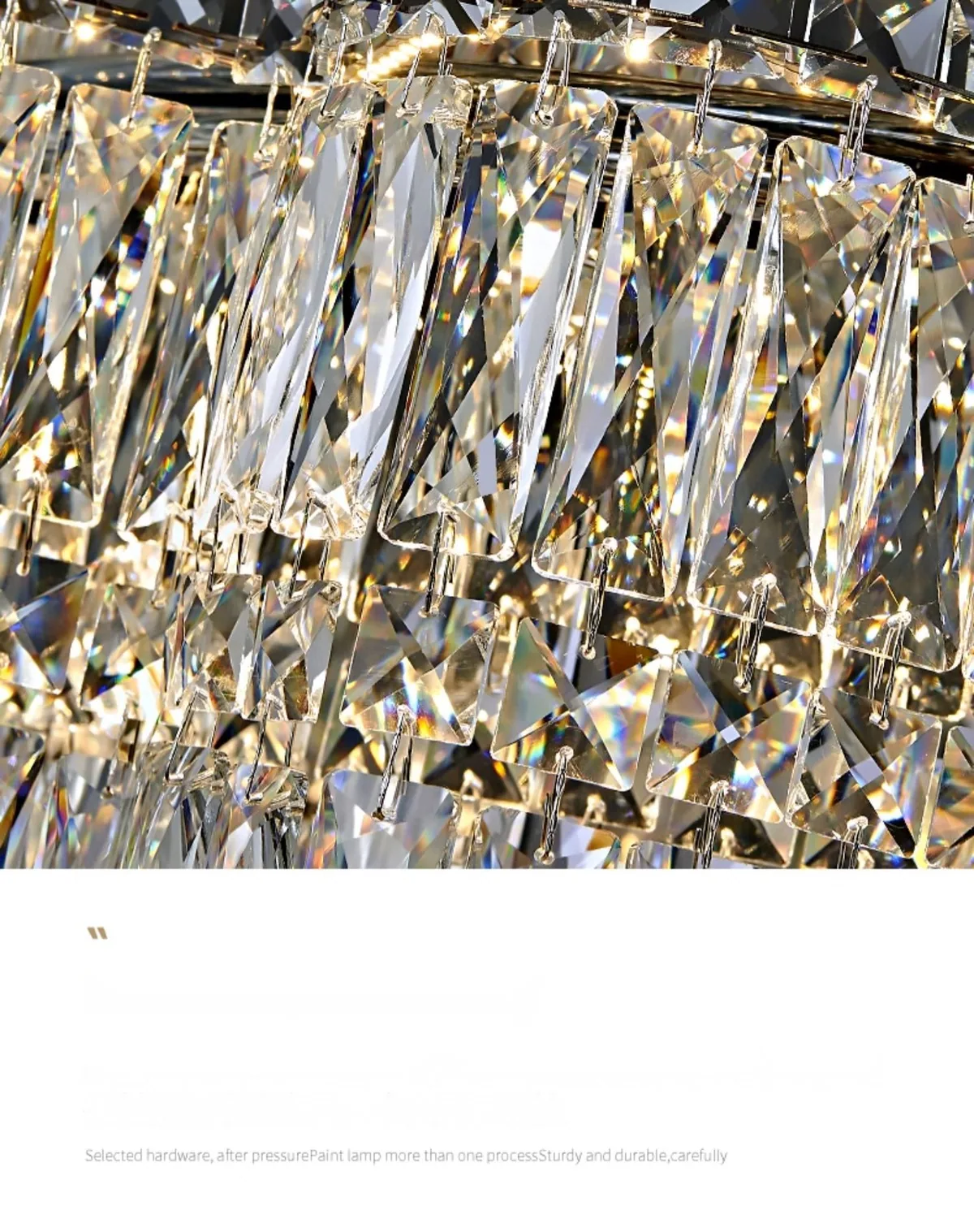Light Luxury Crystal Chandelier — Living Room, Bedroom & Dining Room — view 24