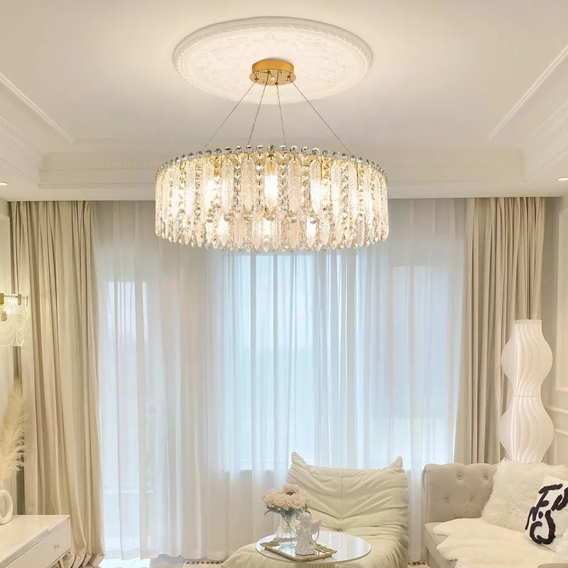 Light Luxury Crystal Chandelier — Living Room, Bedroom & Dining Room — view 2