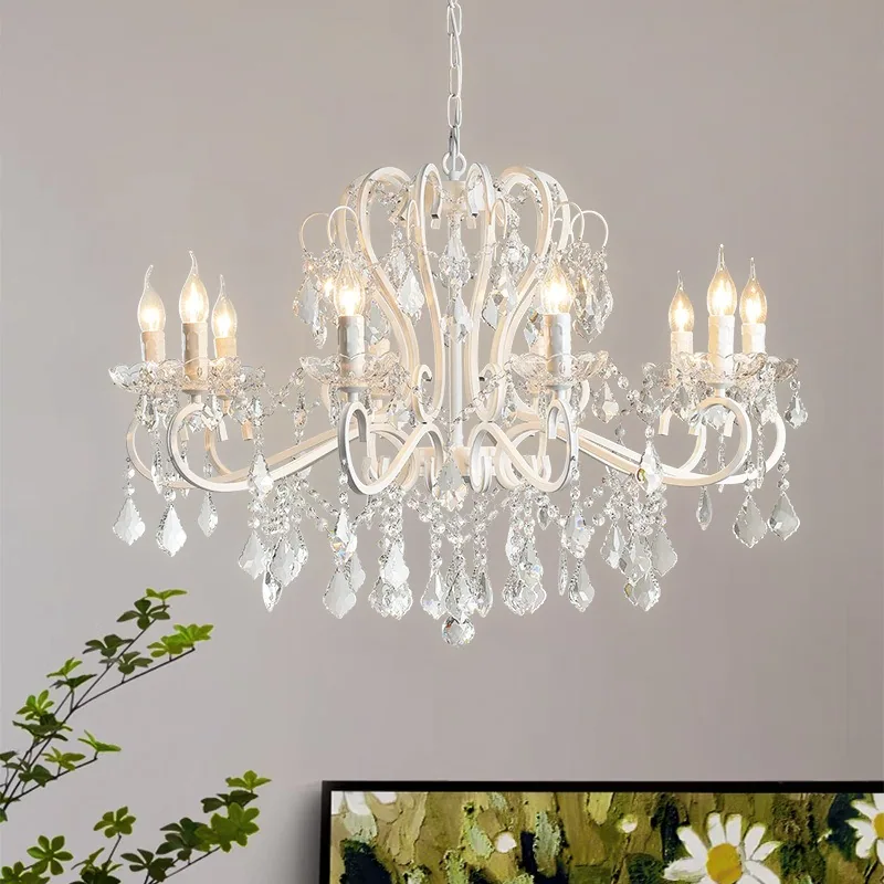 Light Luxury Crystal Chandelier — Villa, Living Room & Dining Room — view 3