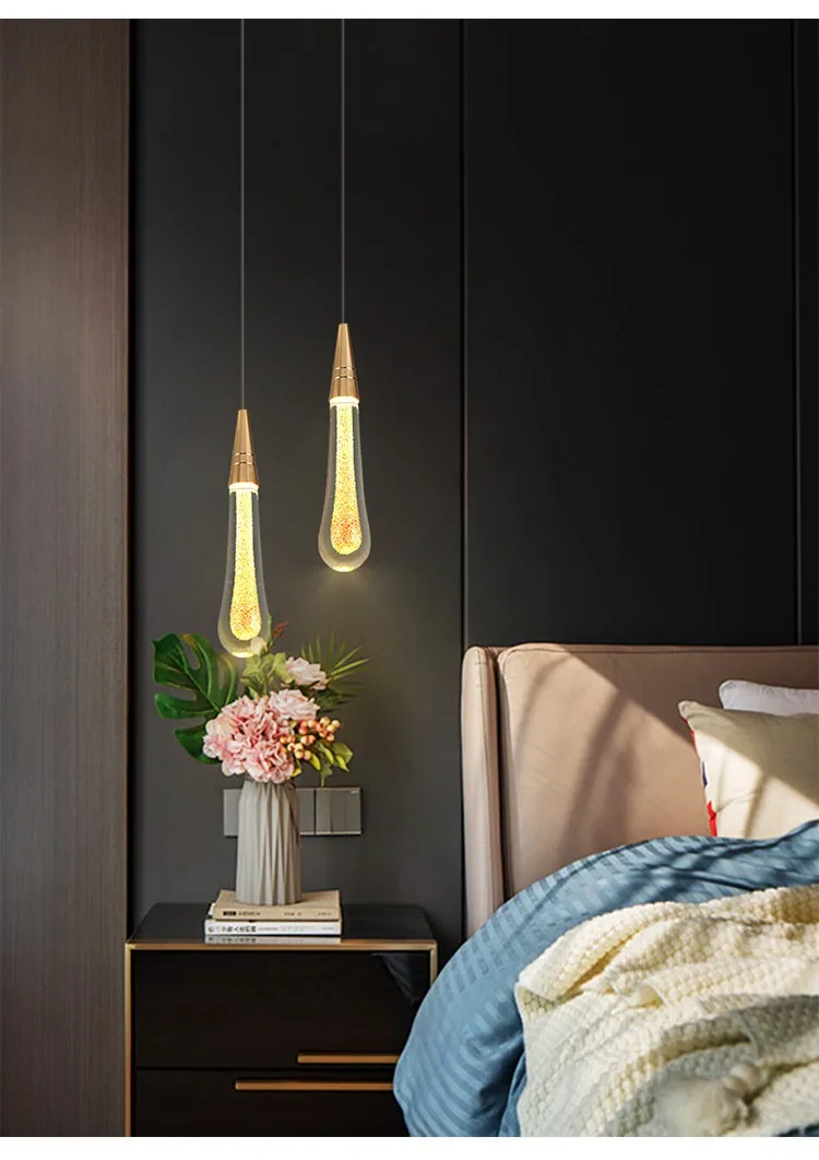 Modern Minimalist Crystal Chandelier — Duplex, Stairwell & Villa (Model HC42239) — view 14
