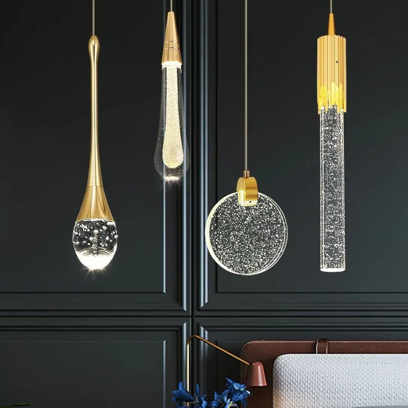 Modern Minimalist Crystal Chandelier — Duplex, Stairwell & Villa (Model HC42239) — view 1