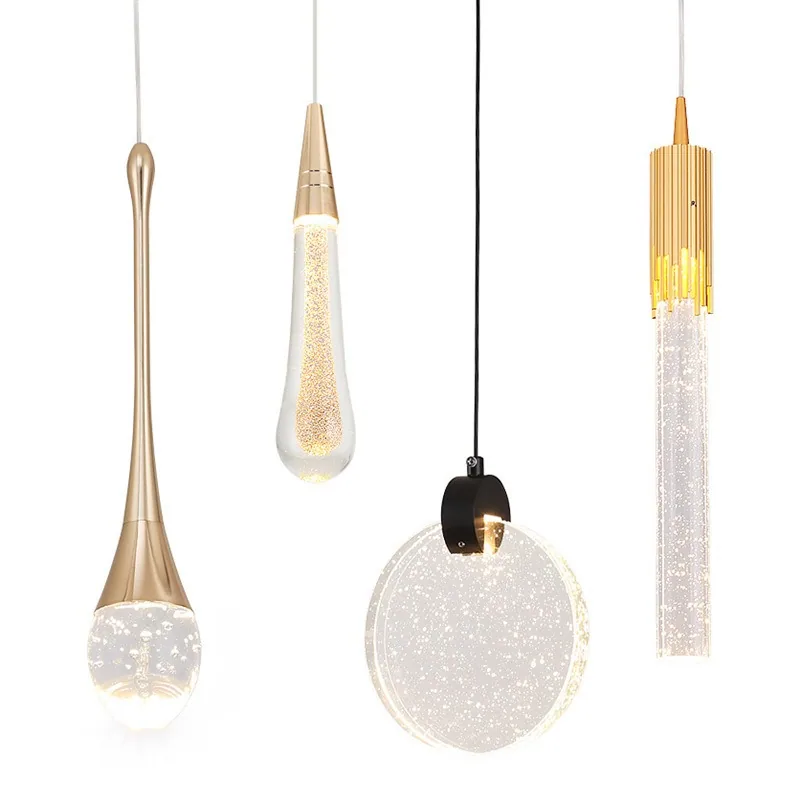 Modern Minimalist Crystal Chandelier — Duplex, Stairwell & Villa (Model HC42239) — view 5