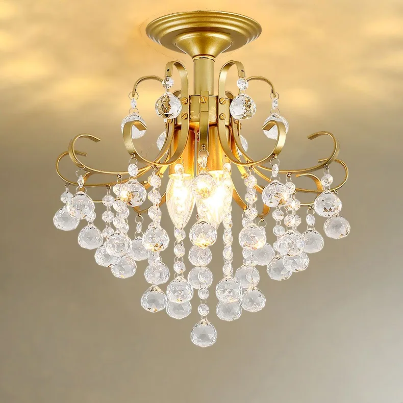 Modern LED Crystal Chandelier — Living Room, Bedroom & Dining Room — view 1