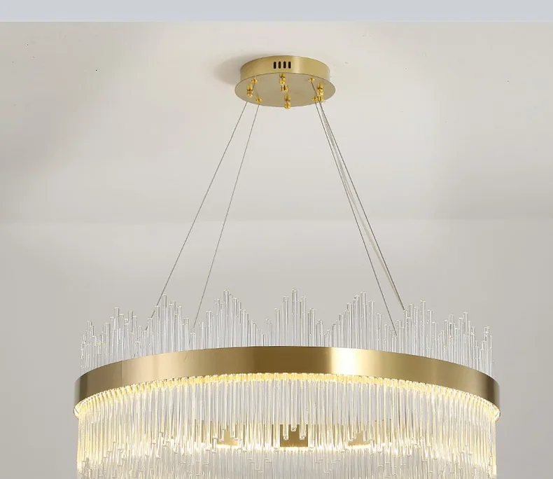 Modern Crystal Chandelier — Living Room, Bedroom & Dining Room — view 11