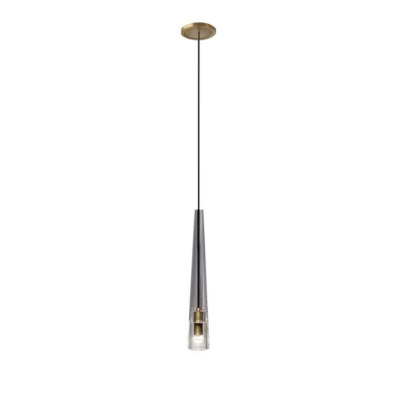 Modern Minimalist Crystal Chandelier — Guest Room, Bedroom & Bedside — view 5
