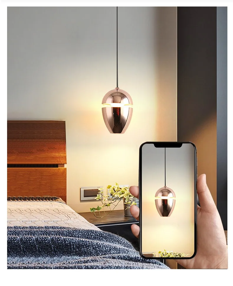Modern Minimalist Chandelier — Bedroom, Bedside & Bar Counter — view 6