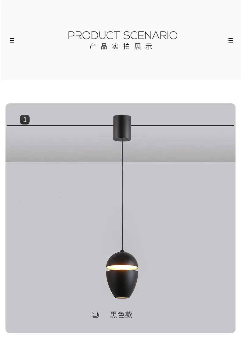 Modern Minimalist Chandelier — Bedroom, Bedside & Bar Counter — view 7