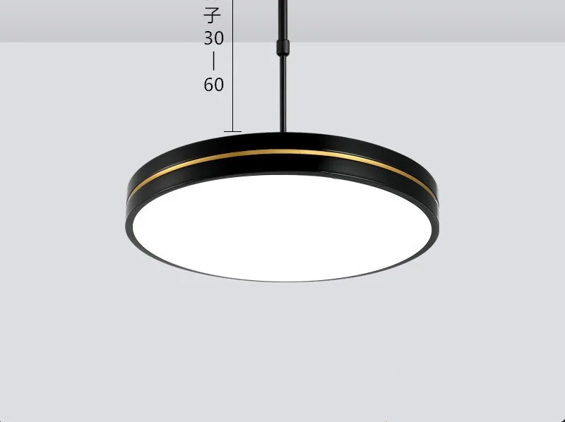 Modern Minimalist LED Round Chandelier — Dining Room — view 5