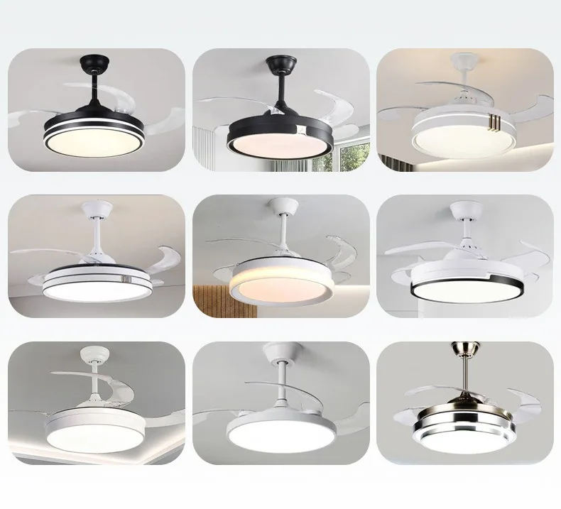 Modern Minimalist Solid Brass Remote-Controlled Ceiling Fan Light — Living Room, Bedroom & Dining Room — view 7
