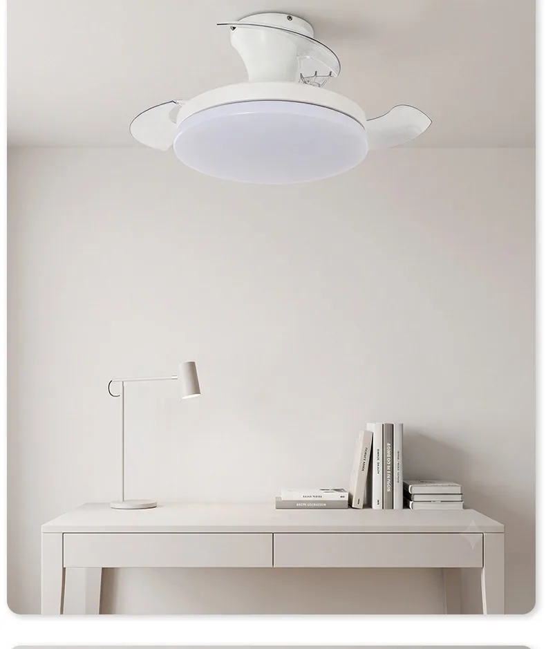Modern Minimalist Variable-Frequency Smart Ceiling Fan Light — Bedroom & Dining Room — view 5