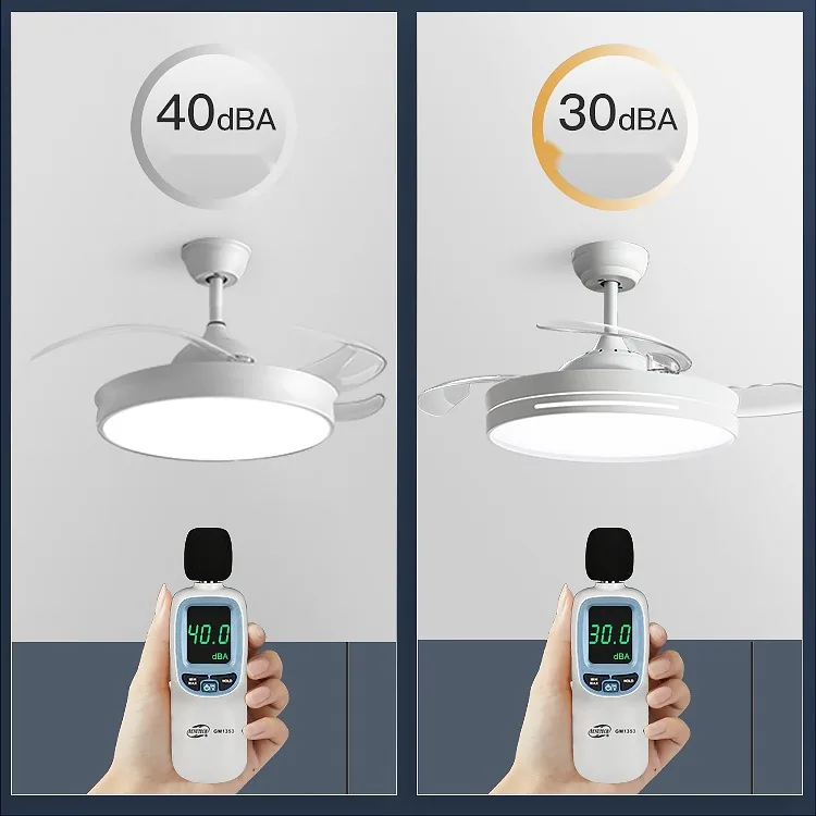 Modern Variable-Frequency Remote-Controlled Ceiling Fan Light — Living Room, Bedroom & Dining Room — view 7