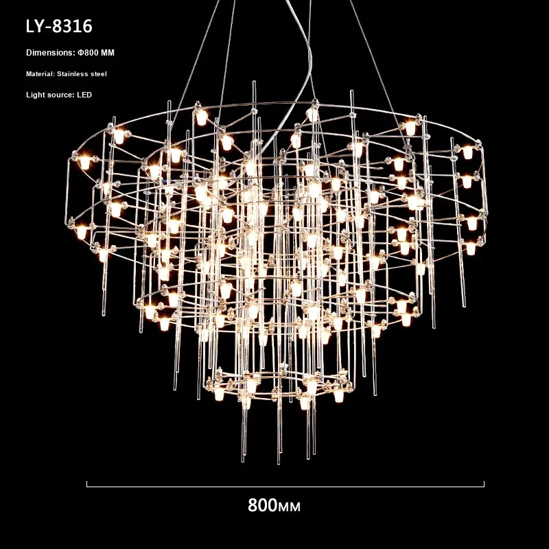 Modern Minimalist Chandelier — Boutique, Living Room & Reception — view 2