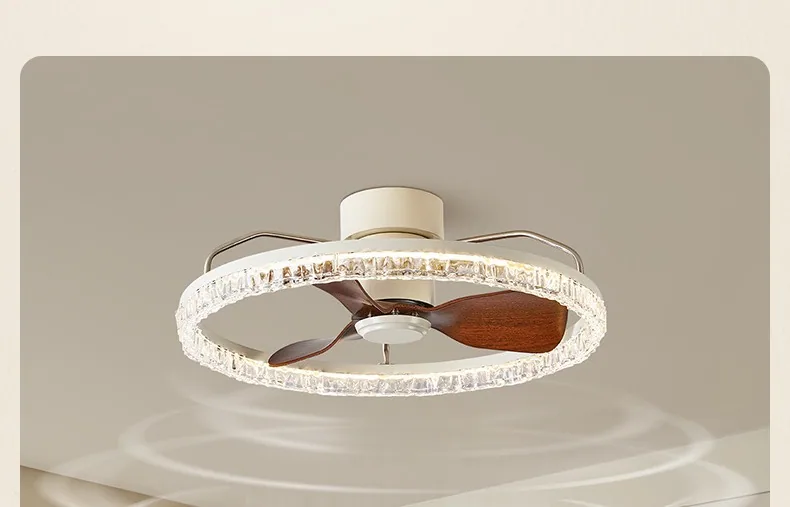 Modern Minimalist Ceiling Fan Light — Bedroom & Dining Room — view 6