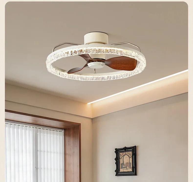Modern Minimalist Ceiling Fan Light — Bedroom & Dining Room — view 8