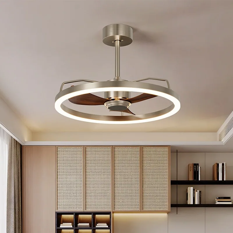 Modern Minimalist Ceiling Fan Light — Bedroom & Dining Room — view 2