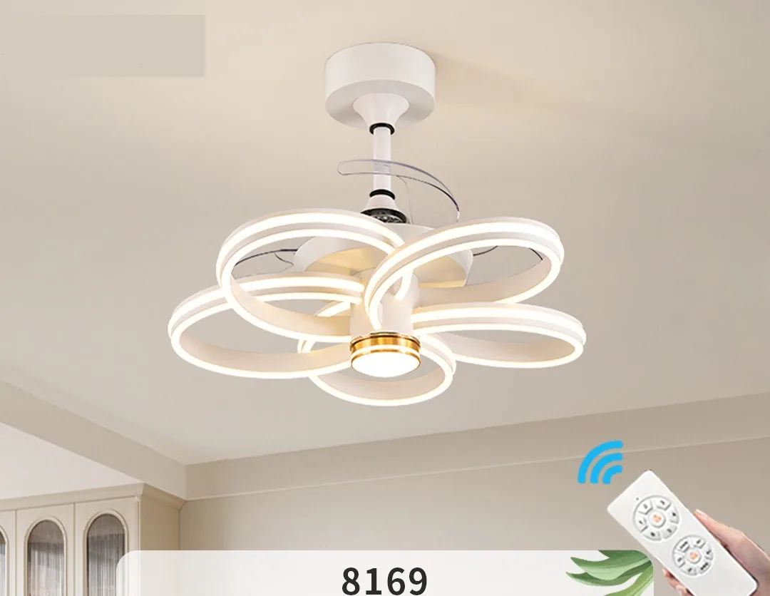 Nordic Ceiling Fan Light — Living Room & Dining Room (Model xyj) — view 3
